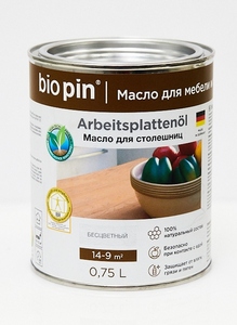 Bio Pin Arbeitsplattenöl специальное масло для столешниц и разделочных досок из натуральных растительных масел и смол