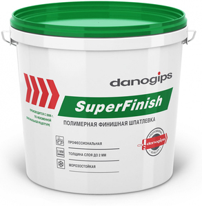 Danogips SuperFinish шпатлевка финишная зелёная крышка Sheetrock/Шитрок 
