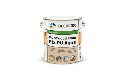 DECOLOR DECOWOOD FLOOR FIX PU Aqua полиуретановая шпатлевка для деревянных полов