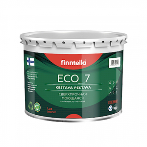 Finntella ECO_7 шелковисто-матовая износостойкая краска для стен и потолков