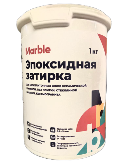 LAKOM MARBLE / Лаком Марбл высокопрочная эпоксидная двухкомпонентная затирочная смесь для наружных и внутренних работ