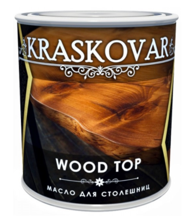 Масло Kraskovar Wood Top для столешниц, бесцветное