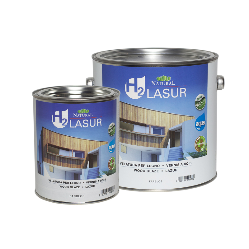 Natural H2 Lasur Aqua масло-лазурь для обработки древесины, для внутреннего и наружного применения