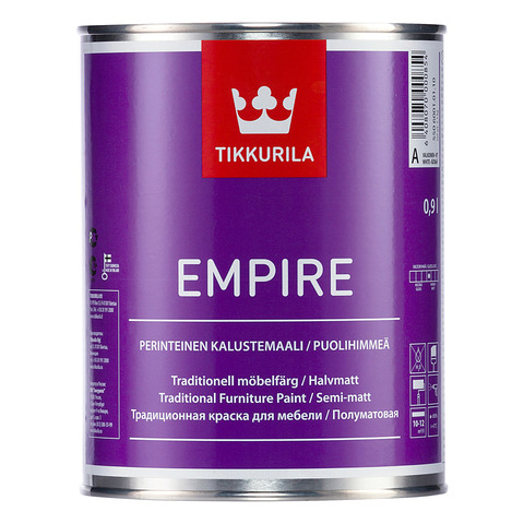 Tikkurila Empire / Тиккурила Эмпайр алкидная краска для мебели, дверей, радиаторов