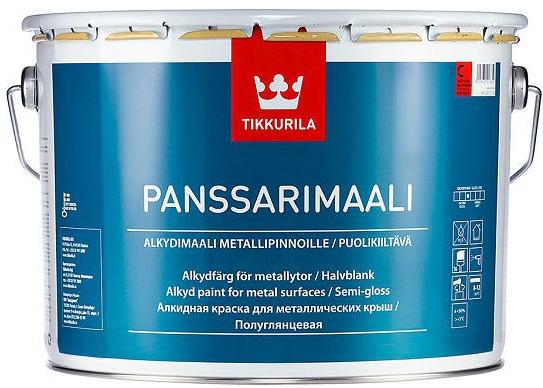 Tikkurila Panssarimaali | Тиккурила Панссаримаали эмаль для металлических крыш полуглянцевая