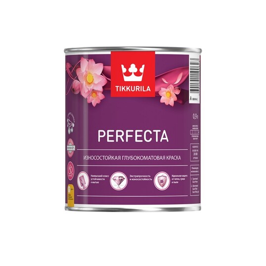 Tikkurila Perfecta / Тиккурила Перфекта краска износостойкая интерьерная, глубокоматовая