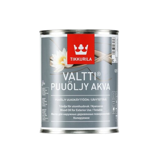 Tikkurila Valtti Puuöljy Akva | Тиккурила Валтти Пуолью Аква водоразбавляемое масло для обработки наружных конструкций из древесины
